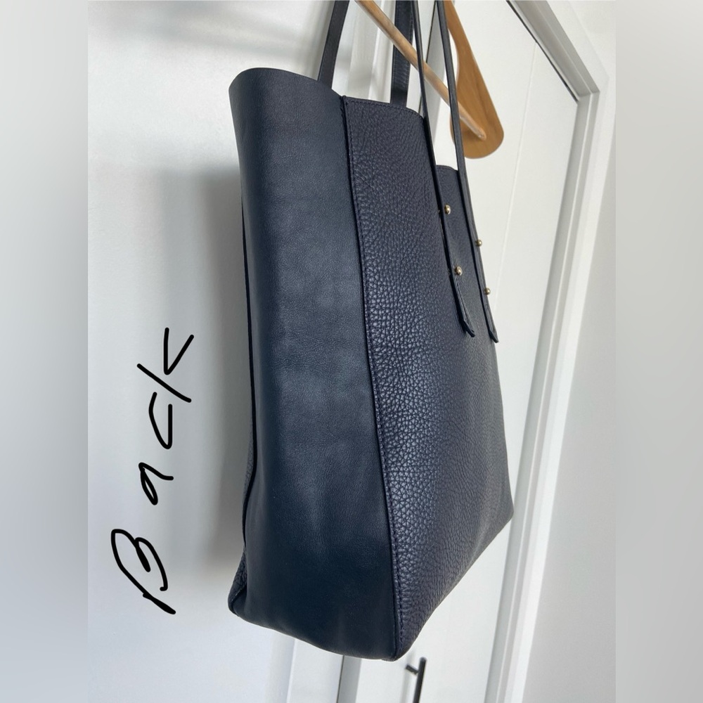 Aspinal of London - Essential Leather Tote Bag Navy Pebble - Pristine/Excellent - Picture 11 of 16